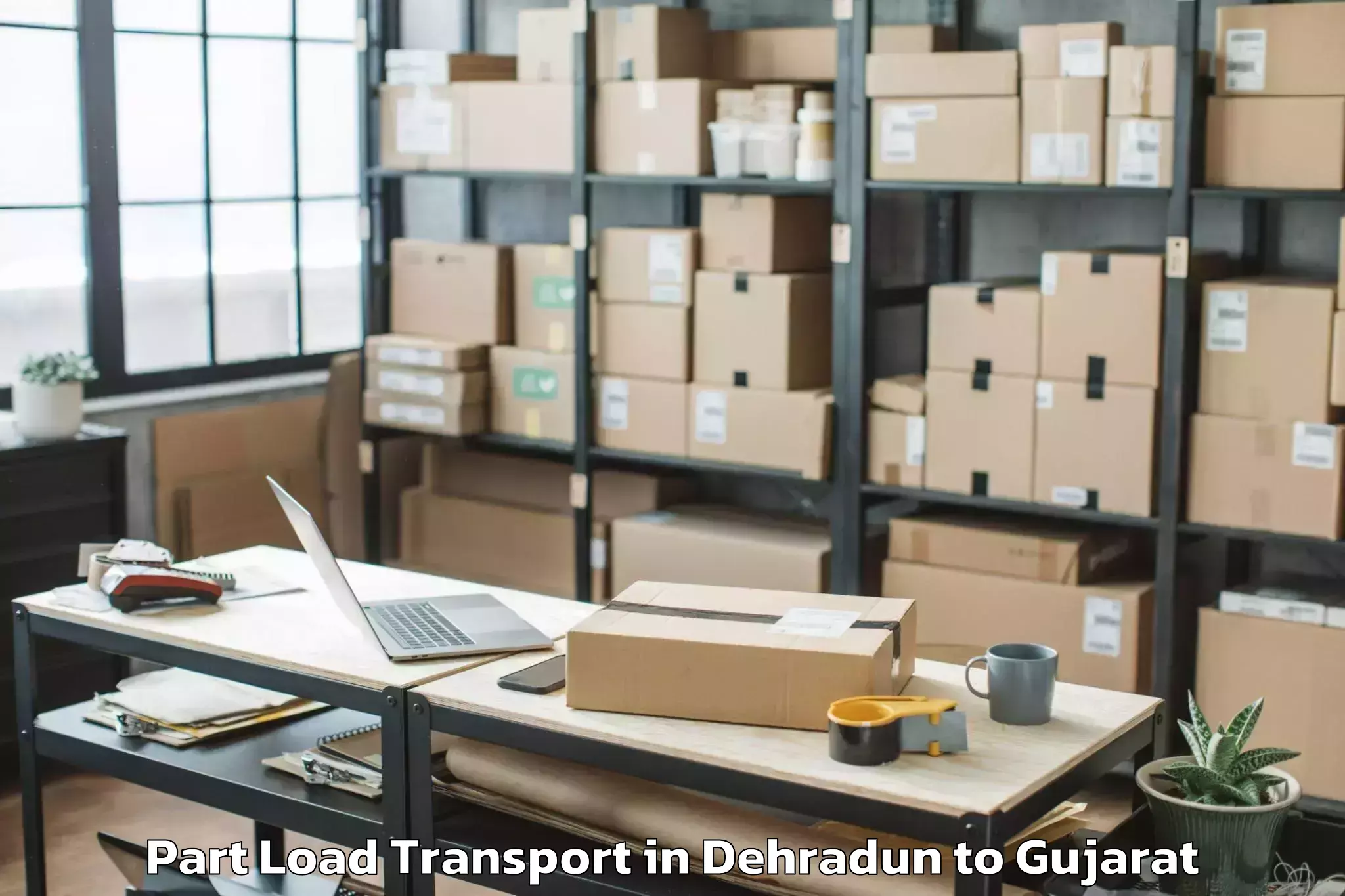 Dehradun to Kandla Part Load Transport